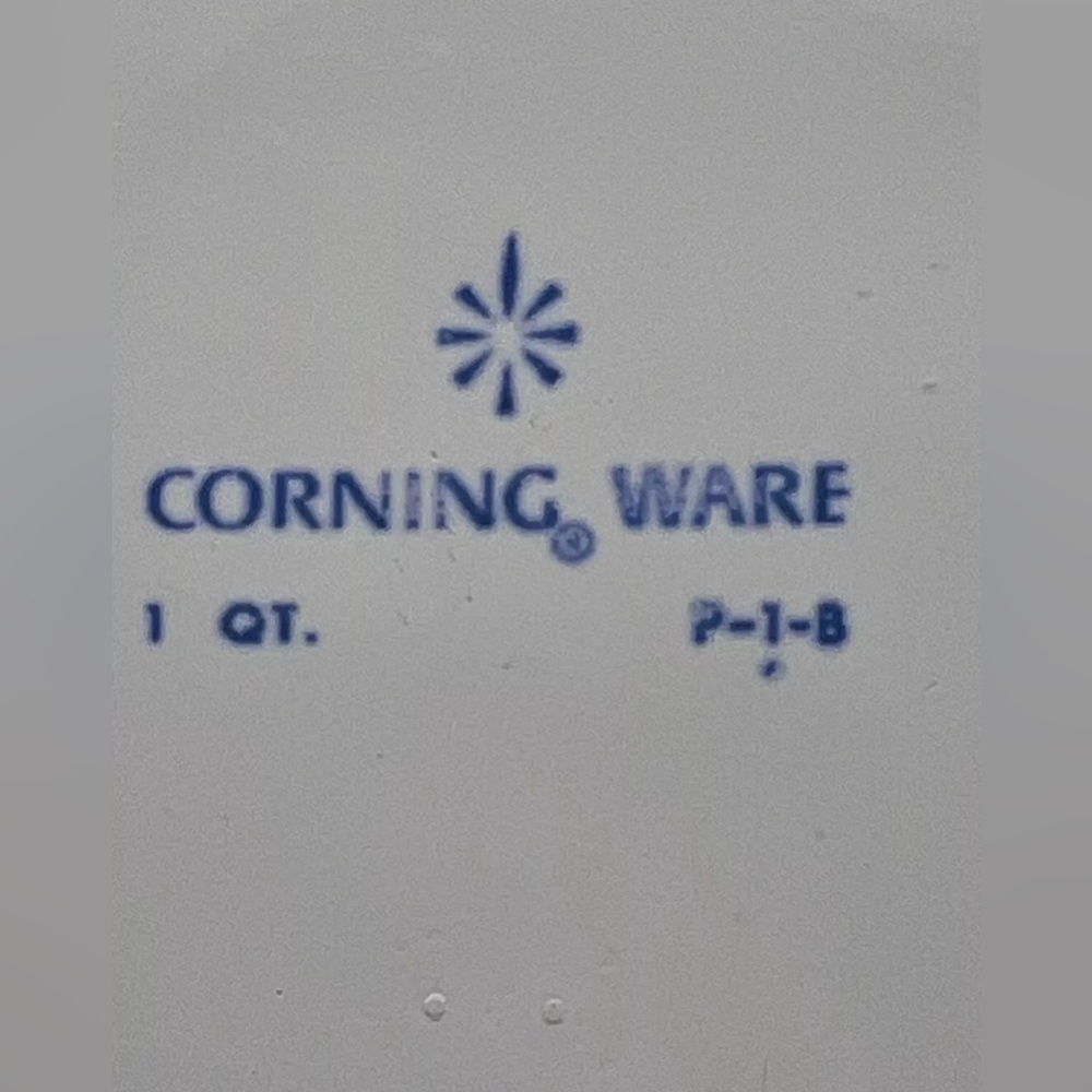 RARE 1 Quart Corning Ware P-1-B - Ribbed 37 Pyrex A 7C A Lid EXCELLENT CONDITION - Picture 11 of 15